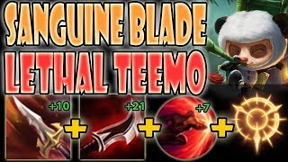 Sanguine Blade Duskblade Teemo Is LETHAL! EARLY FF XD Teemo vs Malphite S10 Ranked Commentary