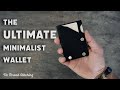 The ultimate minimalist leather wallet  edc