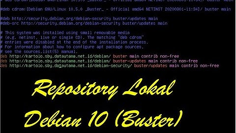 Setting dan Update Repository Debian 10 di VirtualBox