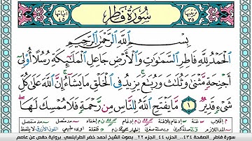 سورة فاطر مكتوبة أحمد الطرابلسي