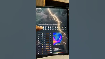 iPad weather app ☔️⚡️