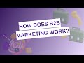 Comment fonctionne le marketing b2b 