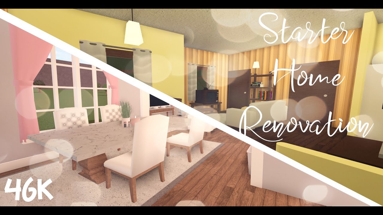 ROBLOX Bloxburg Starter Home Renovation (46k) YouTube