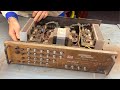 Severely Damaged JARGUAR PA-203 Amplifer Restoration // Recovering and Reuse Stereo Mixing Amplifer