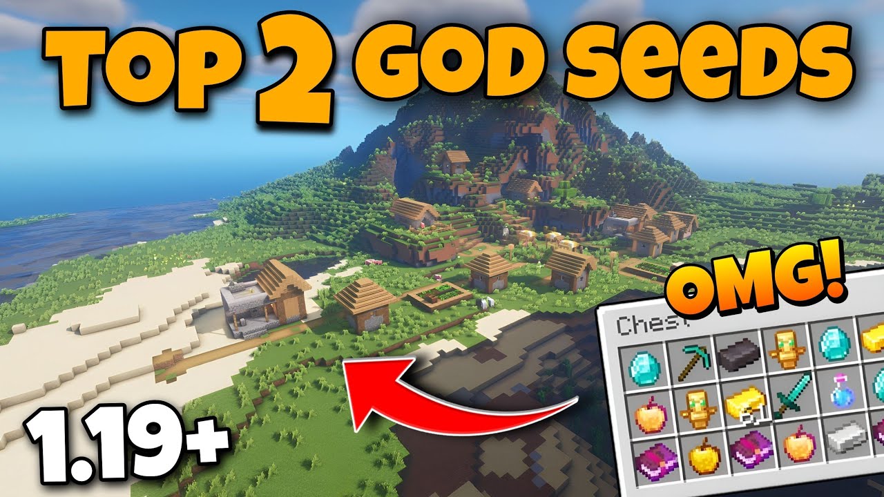 Top 2 God Seeds For Minecraft 1.19 Pocket Edition And Bedrock || Seed ...