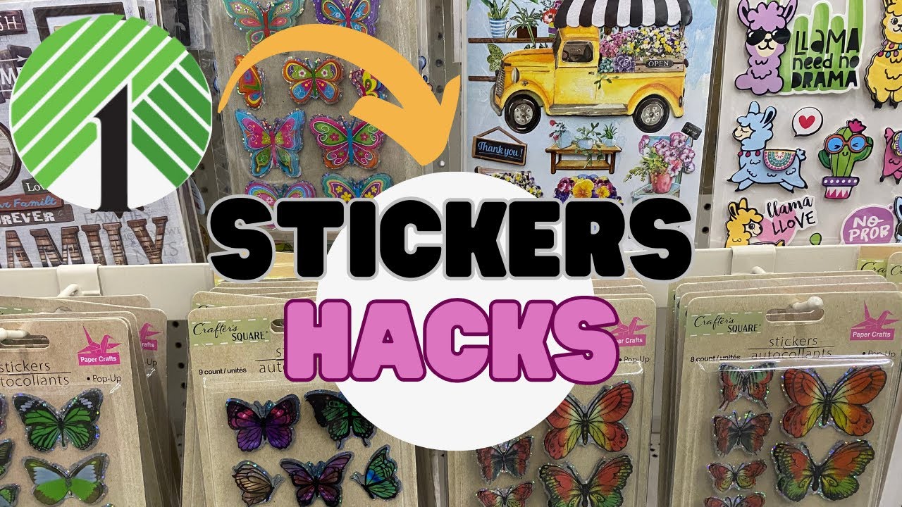 AMAZING Ways To Use Dollar Tree Stickers I Dollar Tree Sticker Hacks amazing-ways-to-use-dollar-tree-stickers-i-dollar-tree-sticker-hacks