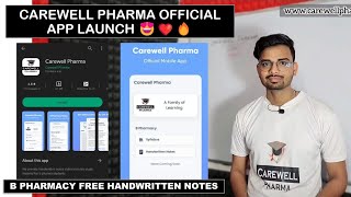Launching Carewell Pharma Official App 🔥❤️ || B Pharmacy Free Handwritten Notes & Others || Tutorial screenshot 4