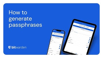 How to generate passphrases in Bitwarden