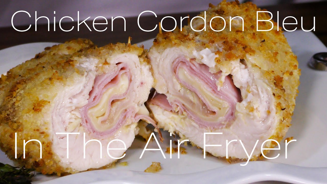 EASIEST AIR FRYER CHICKEN CORDON BLEU | fancy but simple