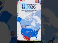Pour la première fois de l'histoire une coupe du monde se joue dans 3 pays : Usa, Mexique, Canada