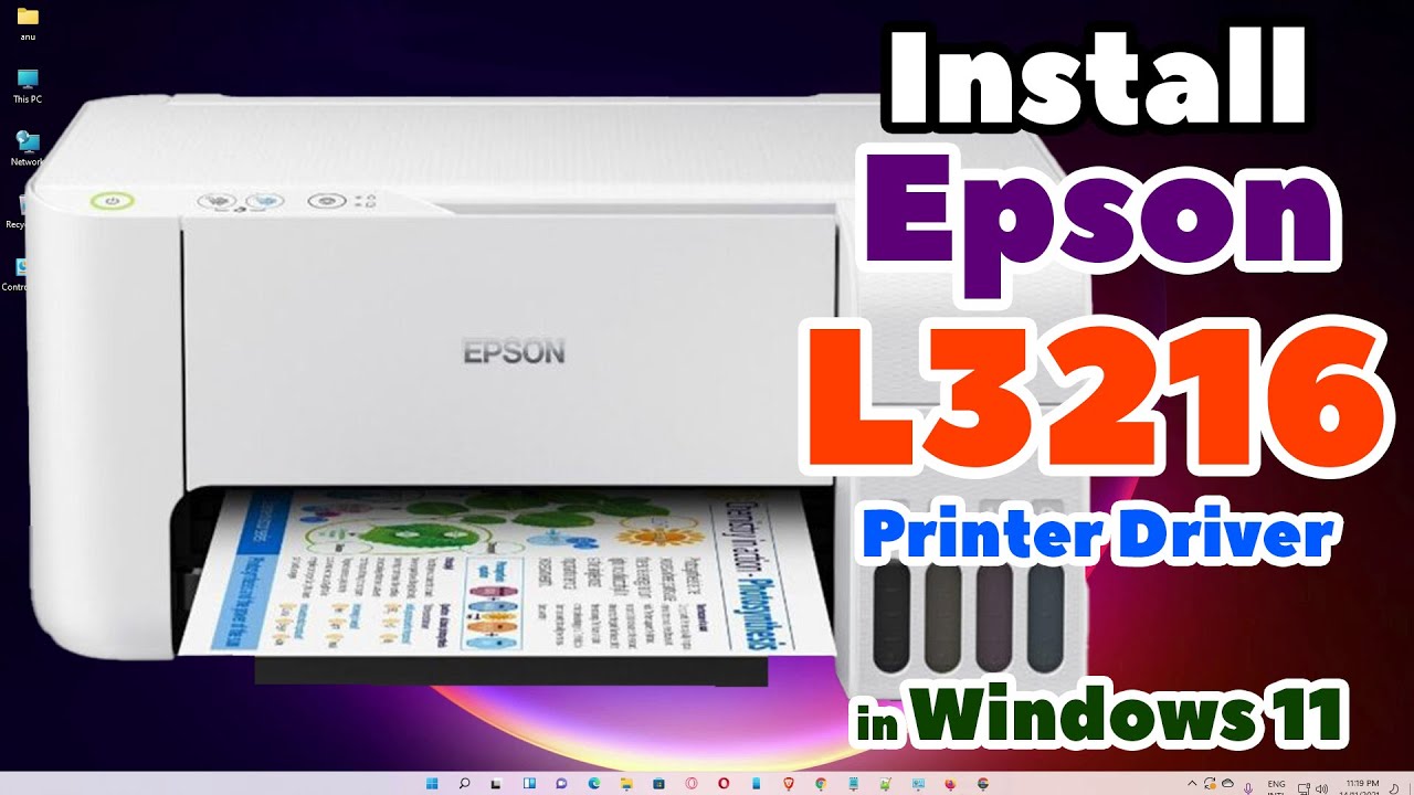 How to Download & Install Epson L3216 Printer Driver in Windows 11 PC or Laptop Manually