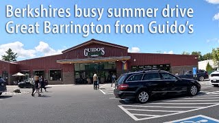 Berkshires busy summer drive from Guido's through Great Barrington