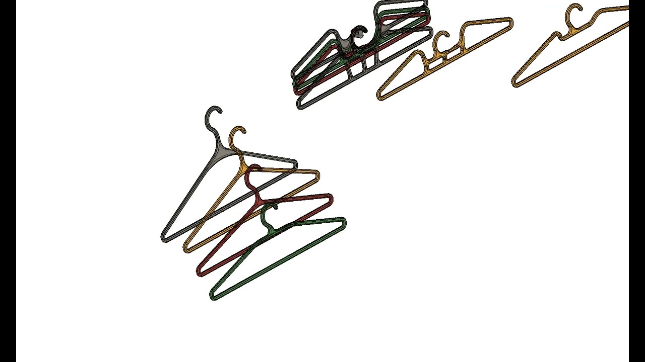 Space-saving clothes hangers models by Ljhtom (Javier Hernando