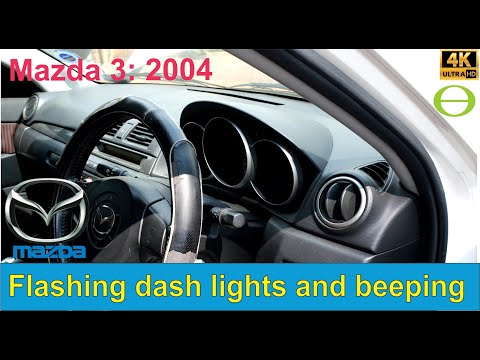 Mazda 3 electrical fault - flashing dashboard lights and beeping - Solved