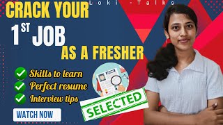 👏No Experience? First Job Ela Vastundi | Fresher Career Guide🥳