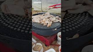 #오빠농막에서#삼겹살파티#직접재배한상추#쑥갓