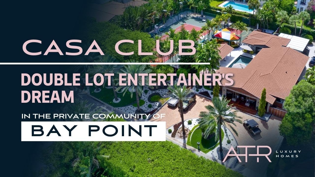 A Tropical Paradise Home For Sale in Bay Point, Miami 4500 Sabal Palm