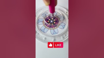 ⭕Design Ruler Small ruler, big wisdom❤️#What does this pattern resemble?🤔  #spirograph#art #relaxing