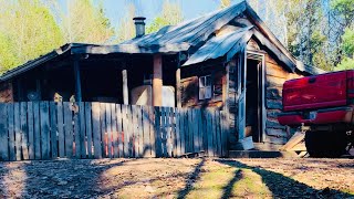 Living FullTime at an Off Grid Deer Camp | Cabin JACKED UP | Worse than we Thought