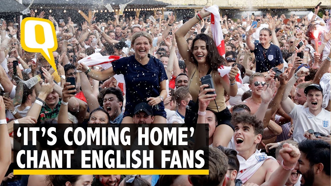 It S Coming Home Chant Fans After England Reach World Cup Semis The Quint Youtube