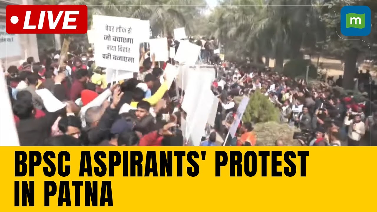 Live: BPSC aspirants’ protest in Patna | Re-Exam | Nitish Kumar ...