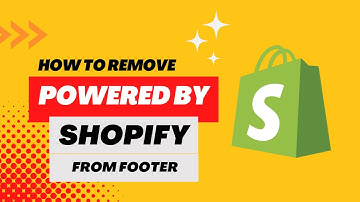 How to remove powered by shopify from footer