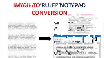 Image to Ruler Notepad conversion