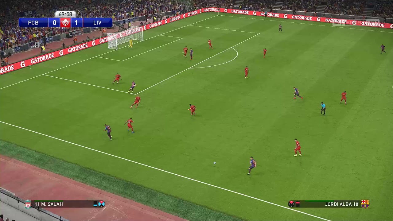 PES 2019 - CPU - Barcelona v Liverpool