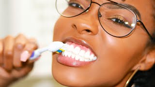 HOW WHITEN YOUR TEETH + ORAL HYGIENE ROUTINE | Slim Reshae