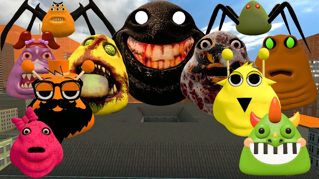 🏨SPARTAN KICKING POU BOU FAMILY FROM BOU'S REVENGE Of POU and SCARY PINK POU in Gmod