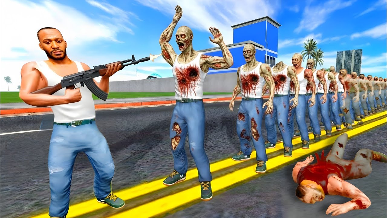  Franklin Kill 10000 Zombie - INDIAN BIKES DRIVING 3D 