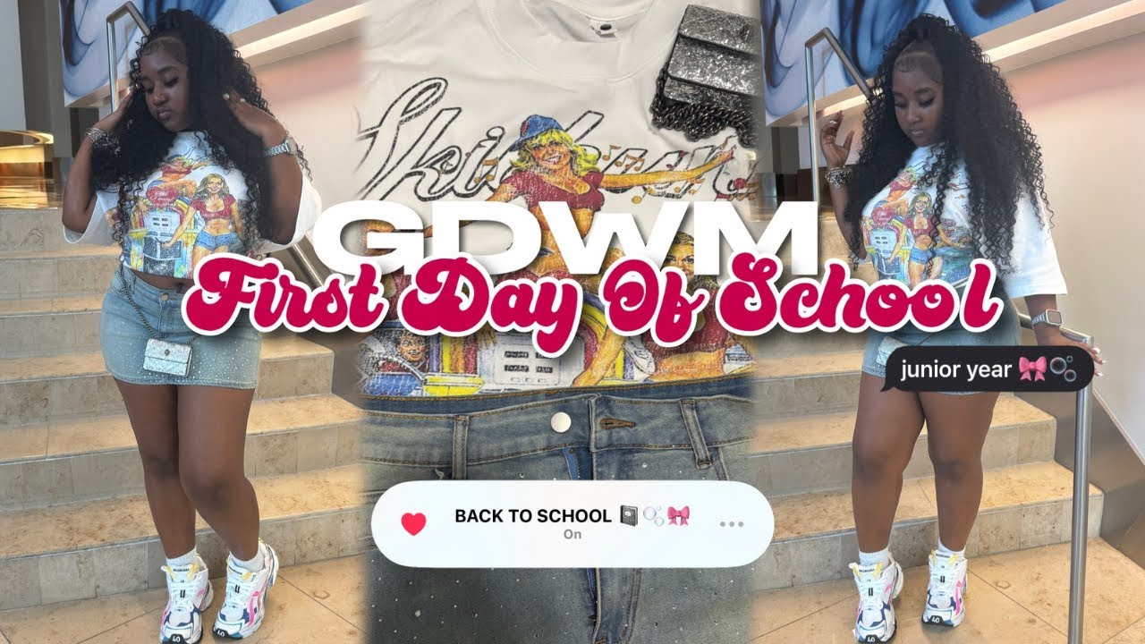 GRWM: FIRST DAY OF SCHOOL + MINI VLOG ☆ *junior year* | chit-chat, ootd, school, etc.