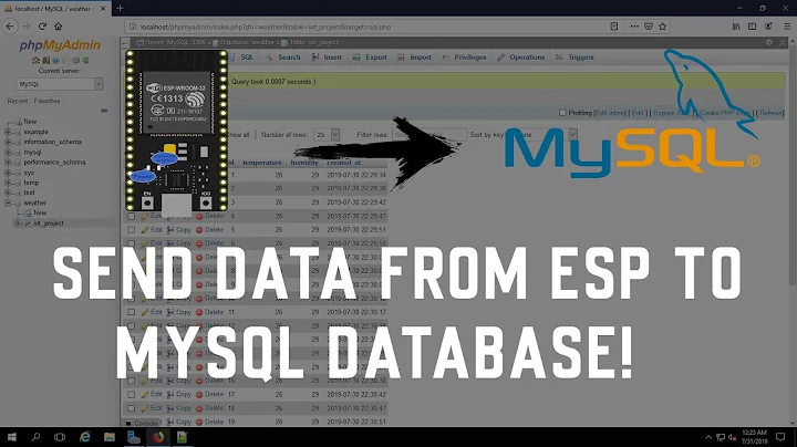 Send Data From ESP to MySQL Database! Updated 2019 | 100% working.