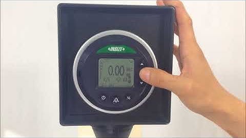 Insize ISH MRD200 Test Equipment  Advanced Operation