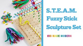 Fuzzy Stick Sculpture Set - Montessori Services