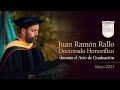 Doctorado Honorífico de Juan Ramón Rallo durante el Acto de Graduación (Mayo 2023)
