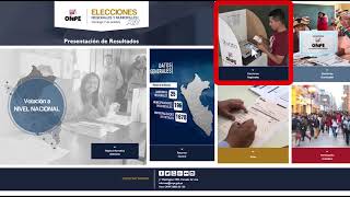 Conoce los resultados de las Elecciones Regionales y Municipales 2018