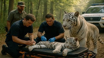 Brave Heroes Rescue White Tiger Cub with the Help of a  Guard - What Happens Next Will Amaze You!