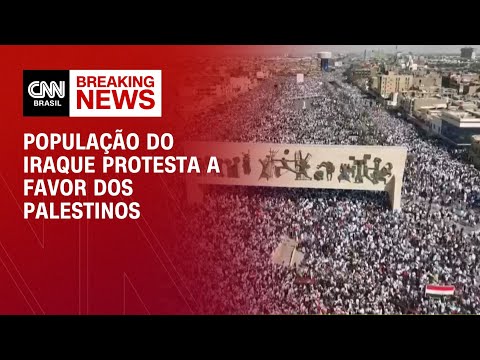 População do Iraque protesta a favor dos palestinos | CNN NOVO DIA