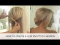 How to create a low knotted chignon  hair styling tutorial  kenra professional