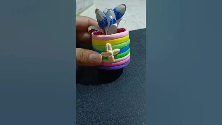 Diy soft Clay Craft 😻@Niharikascraftaura20 #diy #craft #handmade #aeathetic #softclay