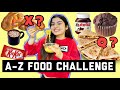 I ate food ONLY in Alphabetical Order! A to Z Food for 24 Hours Challenge| Yashita Rai