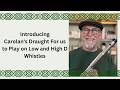 Introducing Carolan's Draught For us to Play on Low and High D Whistles