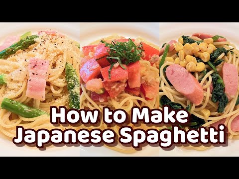 3 Easy 15 Min Japanese Style Spaghetti -  Revealing Secret Recipes!