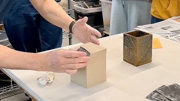 756. Instant Stiff Slab Build a Pencil Box/Square Box with Hsin-Chuen Lin~ a Class Demo at PAAC