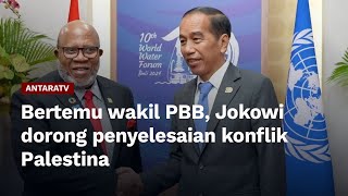 Bertemu wakil PBB, Jokowi dorong penyelesaian konflik Palestina