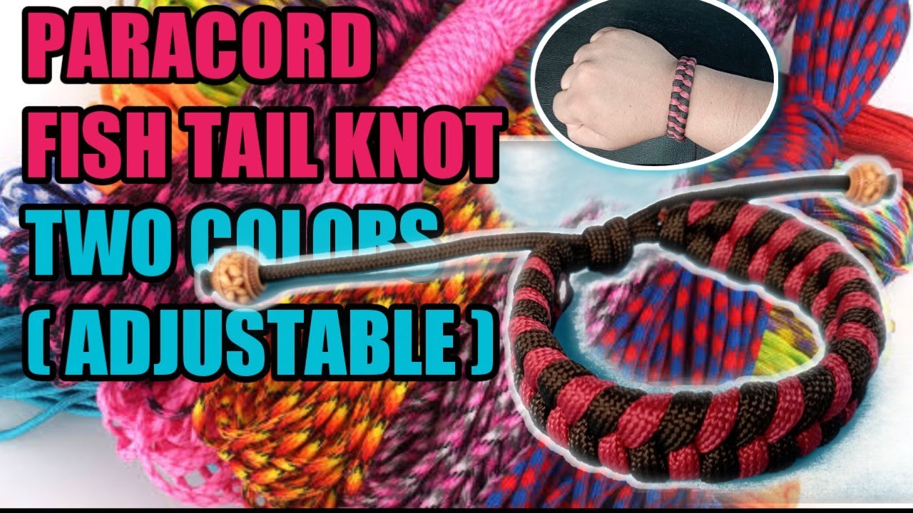 PARACORD FISHTAIL TWO COLORS (ADJUSTABLE) |KABUHOL