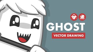GHOST || DRAWING WITH INKSCAPE || VECTOR ARTWORK || AZAZYN