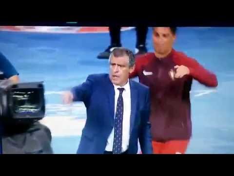 Cristiano Ronaldo - Fernando Santos - Funny Euro 2016 Grand Final Portugal vs France