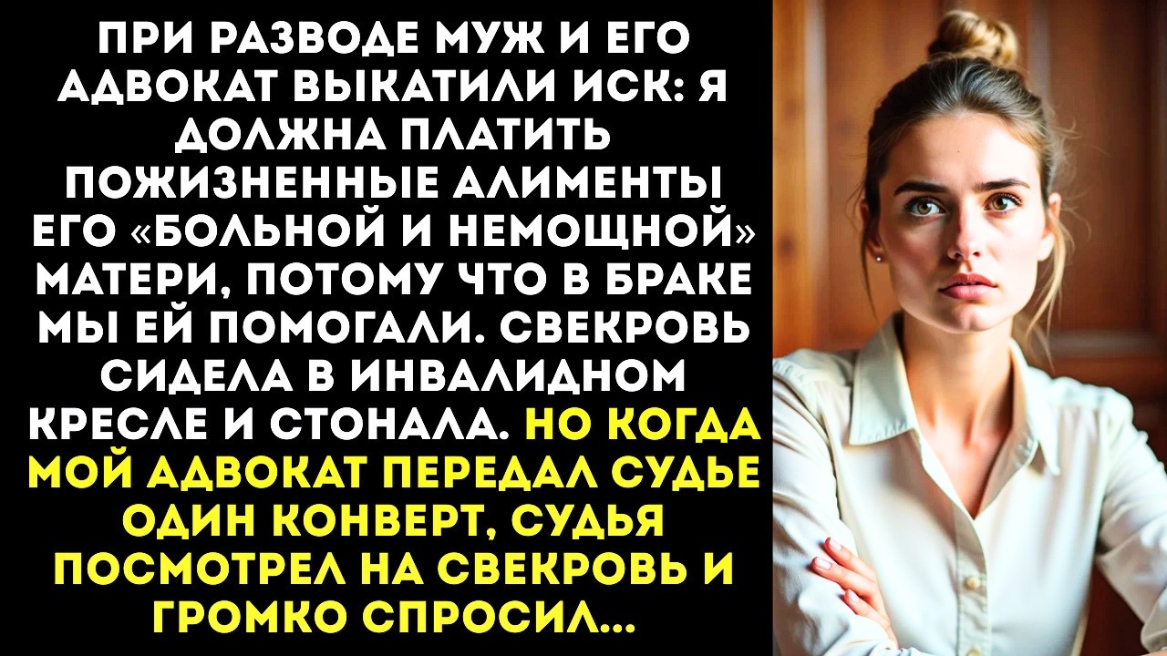 «Ты будешь платить алименты НА МОЮ МАТЬ!» — заявил муж при разводе в зале суда.